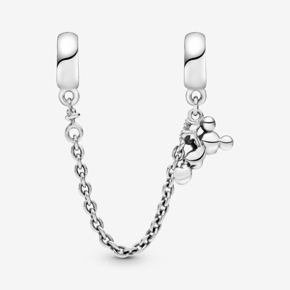 Disney Climbing Mickey Safety Chain Red Cz Pandora CA