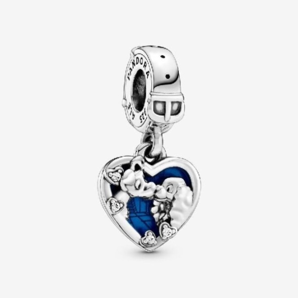 Disney Lady  the Tramp Heart Dangle Charms Pandora CA