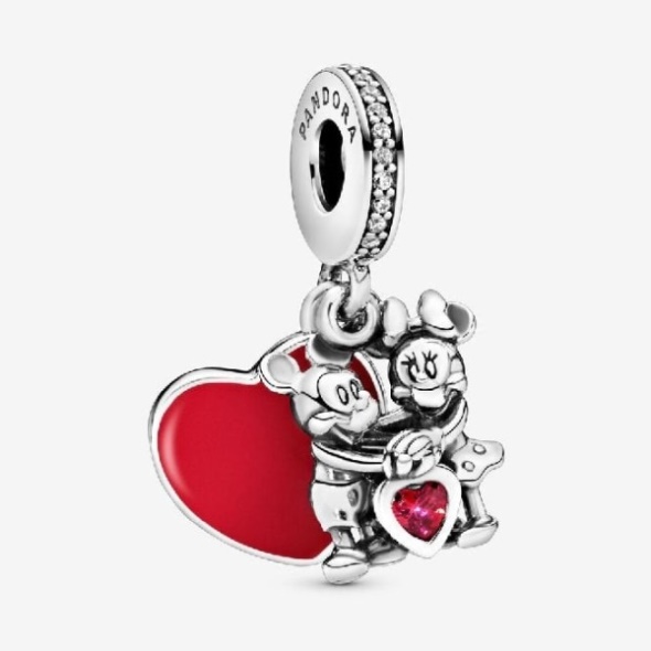 Disney Mickey Mouse  Minnie Mouse Love Dangle Charms Pandora CA