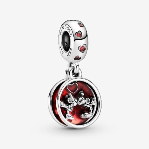 Disney Mickey Mouse  Minnie Mouse Love and Kisses Dangle Charms Pandora CA