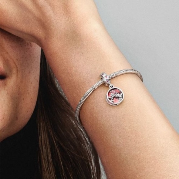 Disney Mickey Mouse  Minnie Mouse Love and Kisses Dangle Charms Pandora CA