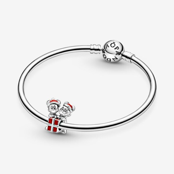 Disney Mickey Mouse And Minnie Mouse Present Charm Pandora CA