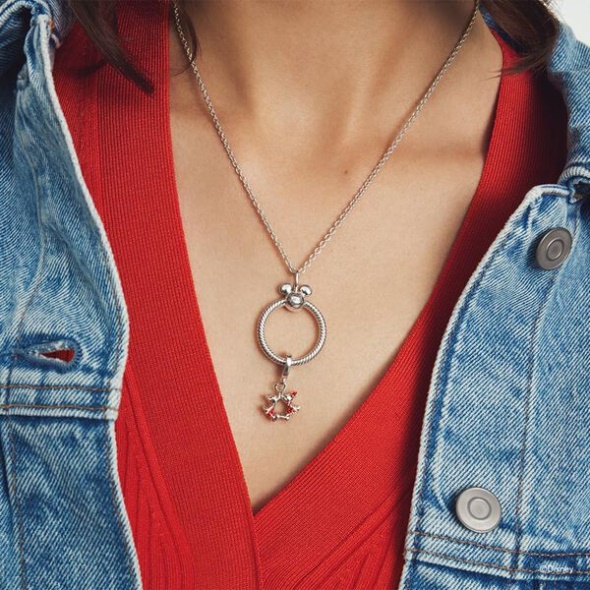 Disney Mickey Mouse O Pendant Necklace Set Pandora CA
