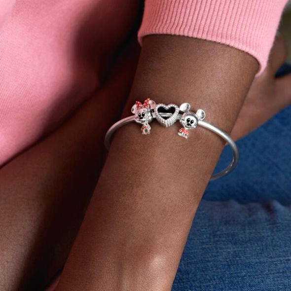 Disney Minnie Mouse Dotted Dress Bow Charm Pandora CA