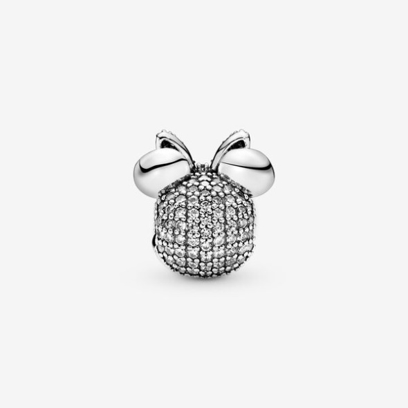 Disney Minnie Mouse Pink Pave Bow Clip Charm Pandora CA