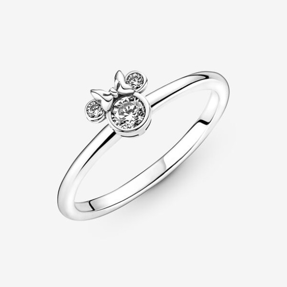 Disney Minnie Mouse Sparkling Head Ring Pandora CA