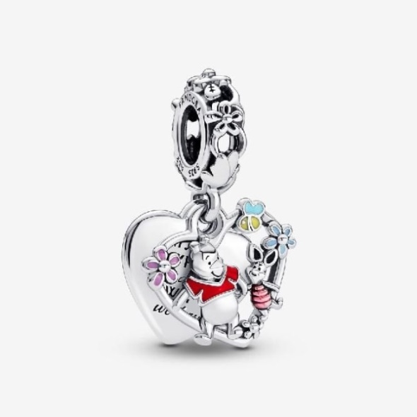 Disney Winnie the Pooh  Piglet Double Dangle Charms Pandora CA