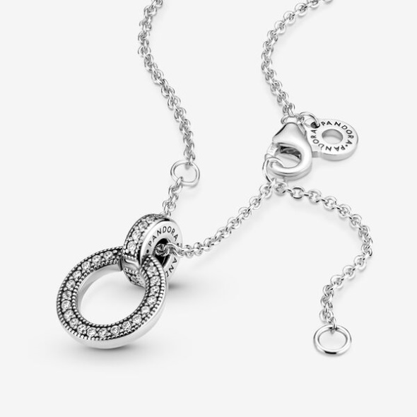 Double Circle Pendant Necklace Pandora CA