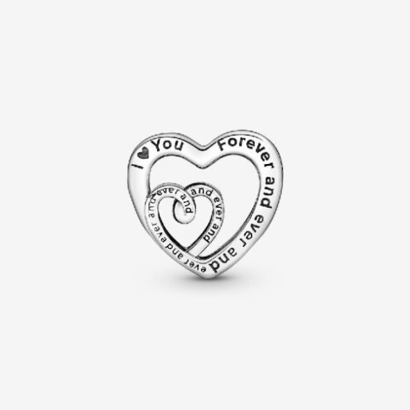 Entwined Infinite Hearts Charms Pandora CA