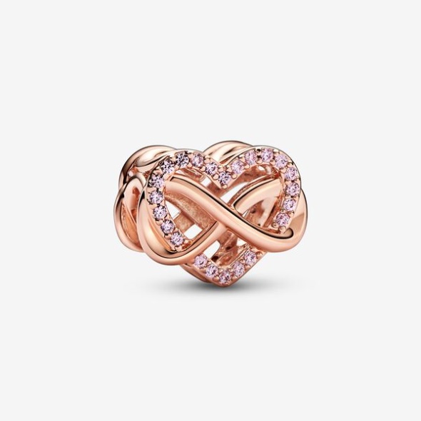 Family Infinity Pink Heart Charm Pandora CA