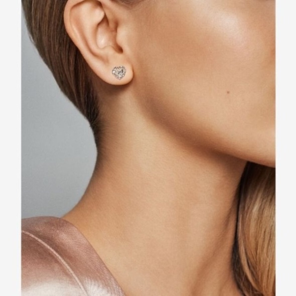 Family Tree Heart Stud Earrings Pandora CA