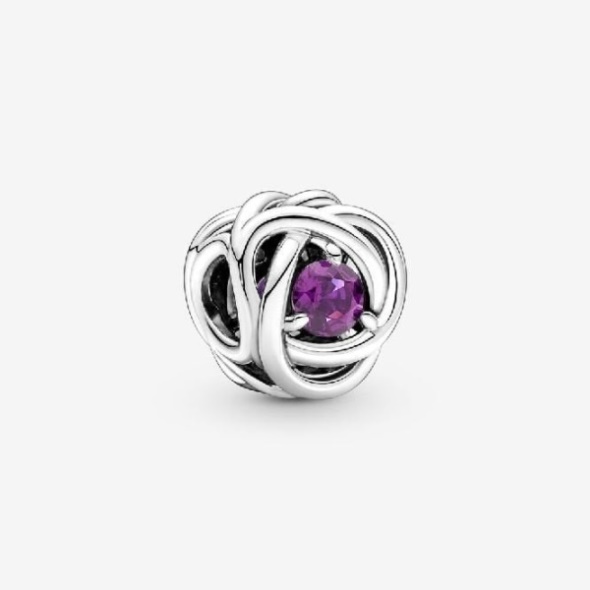 February Birthstone Eternity Circle Charms Pandora CA