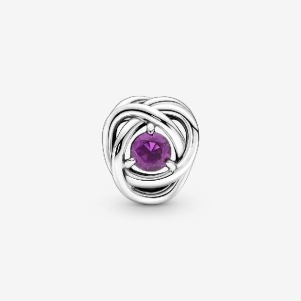 February Birthstone Eternity Circle Charms Pandora CA
