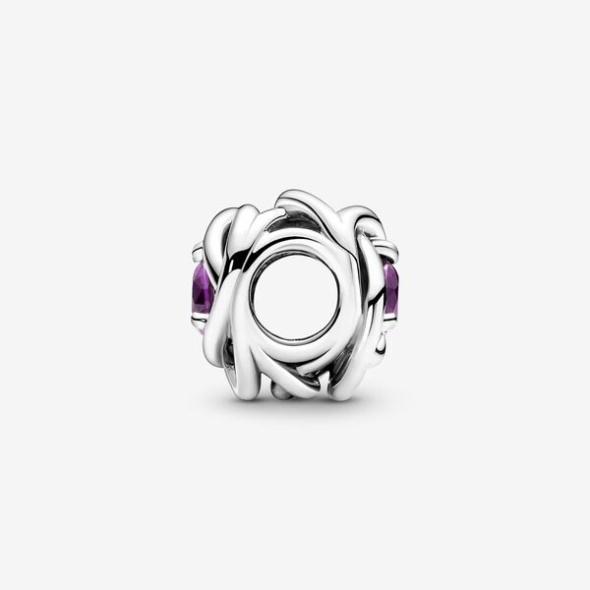 February Purple Eternity Circle Charm Pandora CA