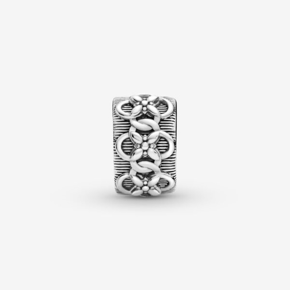 Flower Pattern Clip Charm Pandora CA