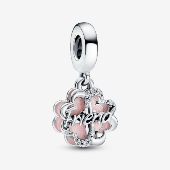 Four-Leaf Clover Friendship Double Dangle Charms Pandora CA