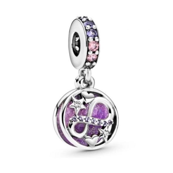 Glittering Infinity Hearts  Stars Dangle Charms Pandora CA