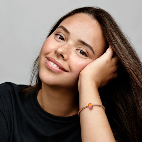 Glittering Sunset Murano Glass Charm Pandora CA