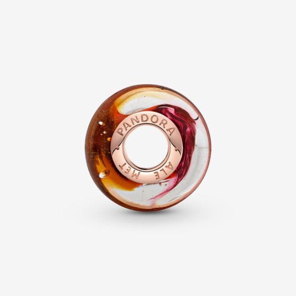 Glittering Sunset Murano Glass Charm Pandora CA