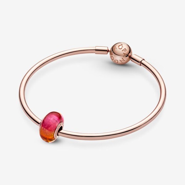 Glittering Sunset Murano Glass Charm Pandora CA