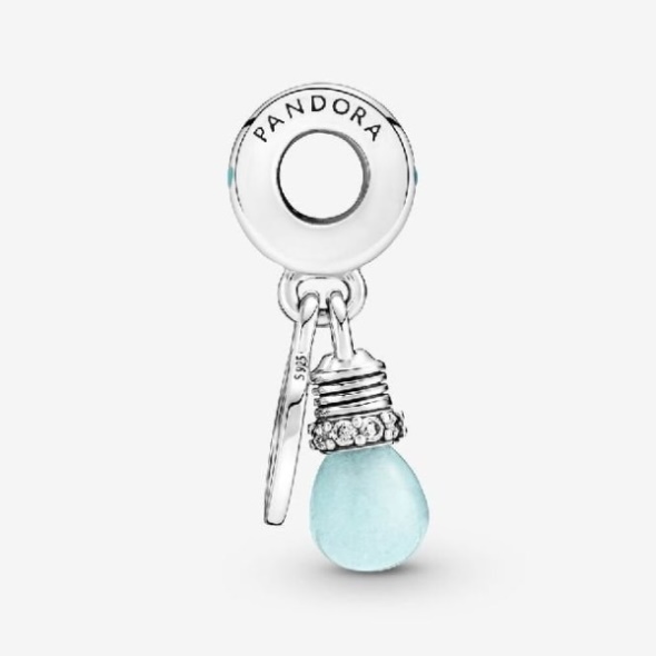 Glow-in-the-Dark Lightbulb Double Dangle Charms Pandora CA