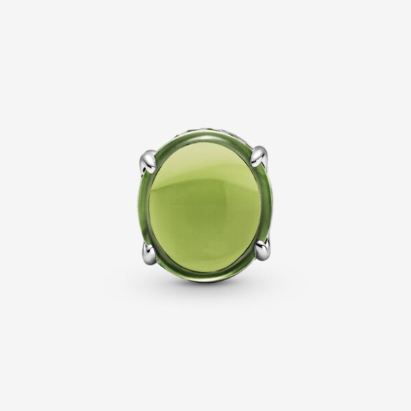 Green Oval Cabochon Charm-Final Sale Pandora CA