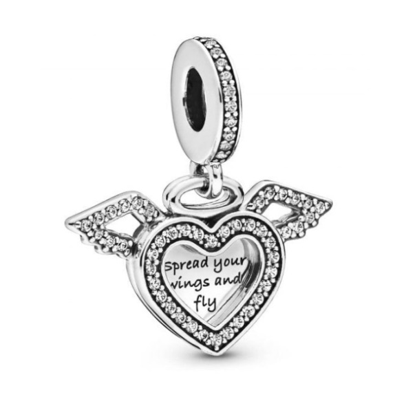 Heart  Angel Wings Dangle Charms Pandora CA