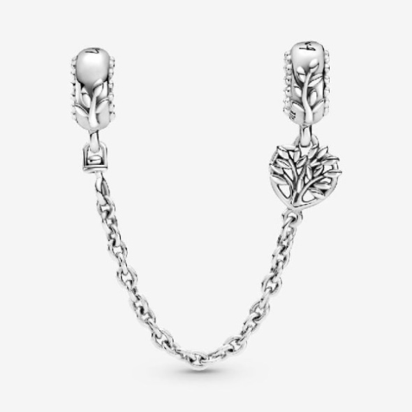 Heart Family Tree Safety Chain Charm Pandora CA