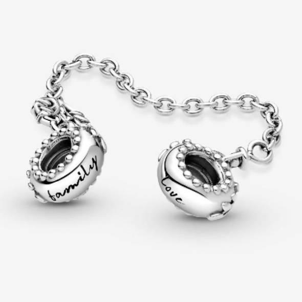 Heart Family Tree Safety Chain Charm Pandora CA