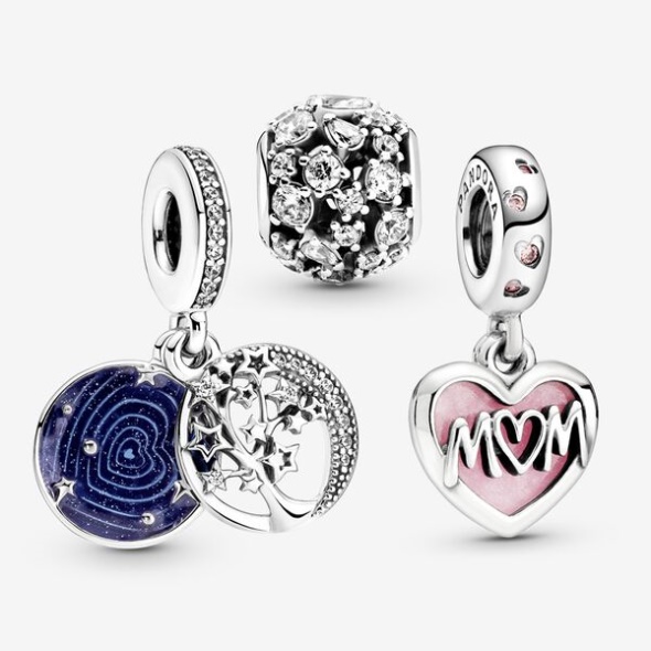 I Love You Mom Charm Trio Pandora CA