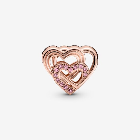 Intertwined Love Hearts Charm Pandora CA