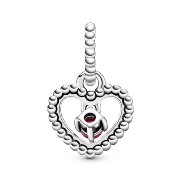 January Birthstone Heart Dangle Charms Pandora CA