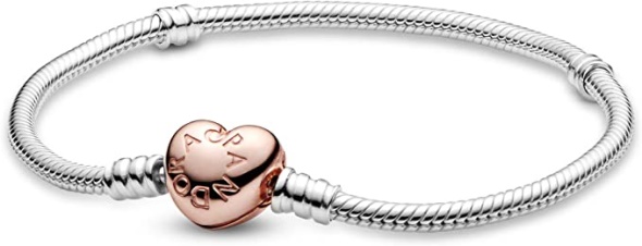 Jewelry Moments Heart Clasp Snake Chain Pandora CA Rose Bracelet Pandora CA
