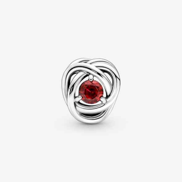 July True Red Eternity Circle Charm Pandora CA