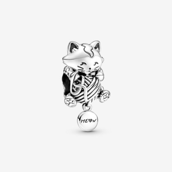 Kitten Yarn Ball Charm Pandora CA