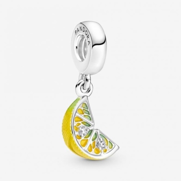 Lemon Slice Sparkling Fruit Dangle Charms Pandora CA