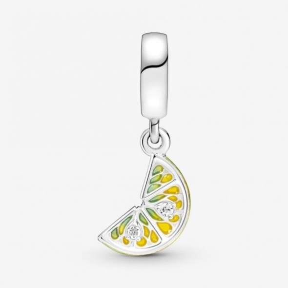 Lemon Slice Sparkling Fruit Dangle Charms Pandora CA