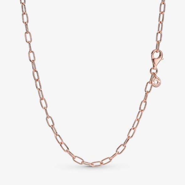 Link Chain Necklace Pandora CA Rose Gold Plated