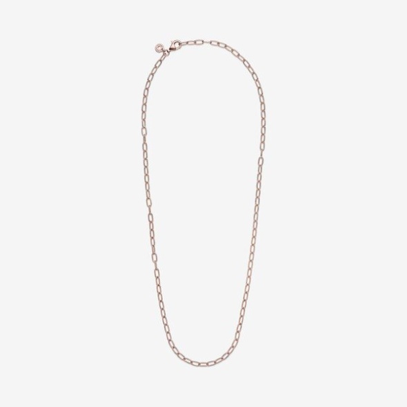 Link Chain Necklace Pandora CA Rose Gold Plated