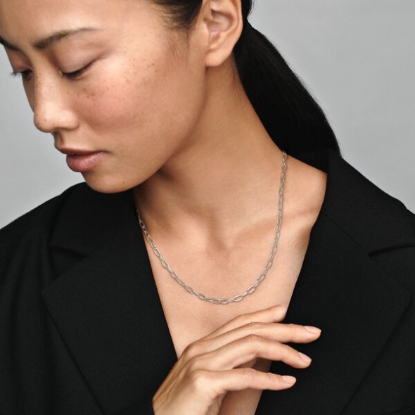 Link Chain Necklace Pandora CA Sterling Silver