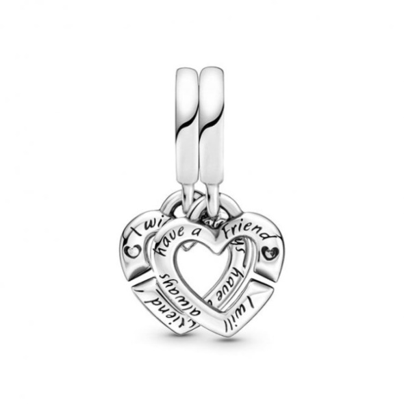Linked Sister Hearts Split Dangle Charms Pandora CA