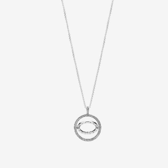 Logo Circle Necklace Pandora CA
