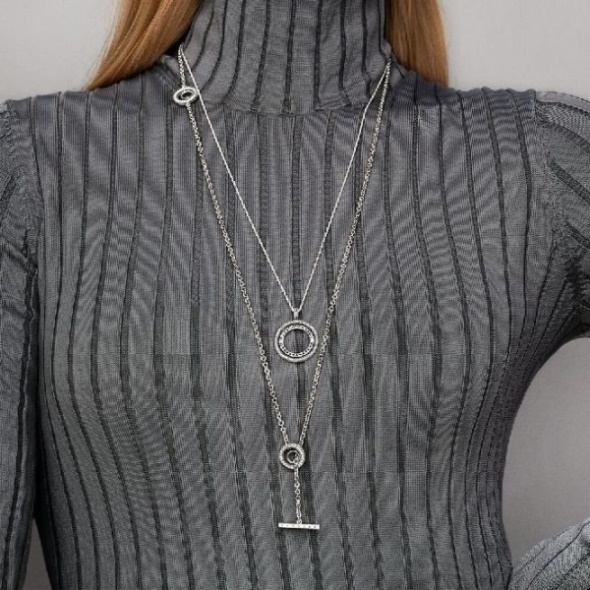Logo Circle Necklace Pandora CA