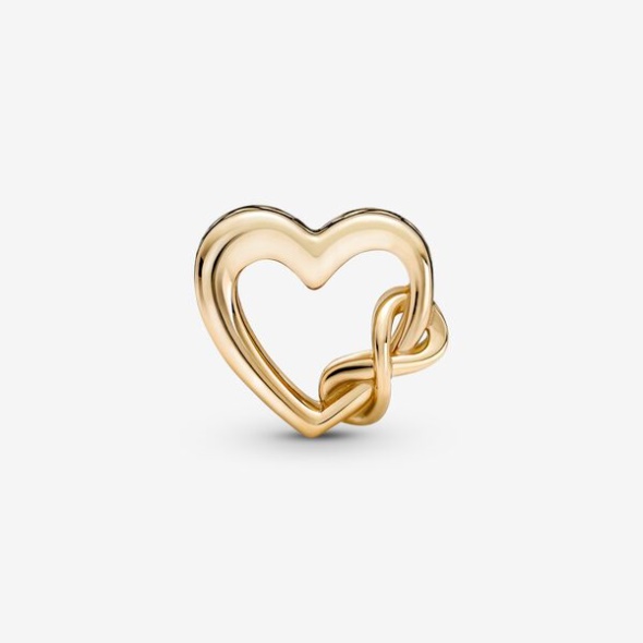 Love You Mom Infinity Heart Charm Pandora CA Gold