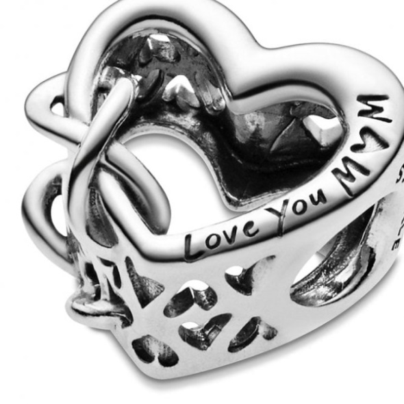 Love You Mum Infinity Heart Charms Pandora CA