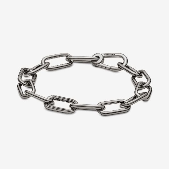 ME Ruthenium Gunmetal Link Chain Bracelet Pandora CA