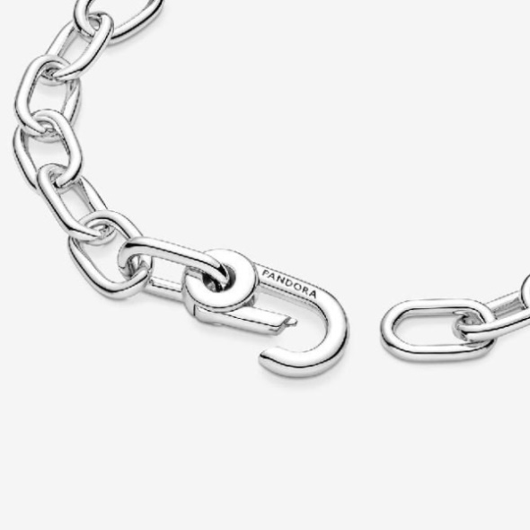 ME Silver Brand Small Link Chain Bracelet Pandora CA