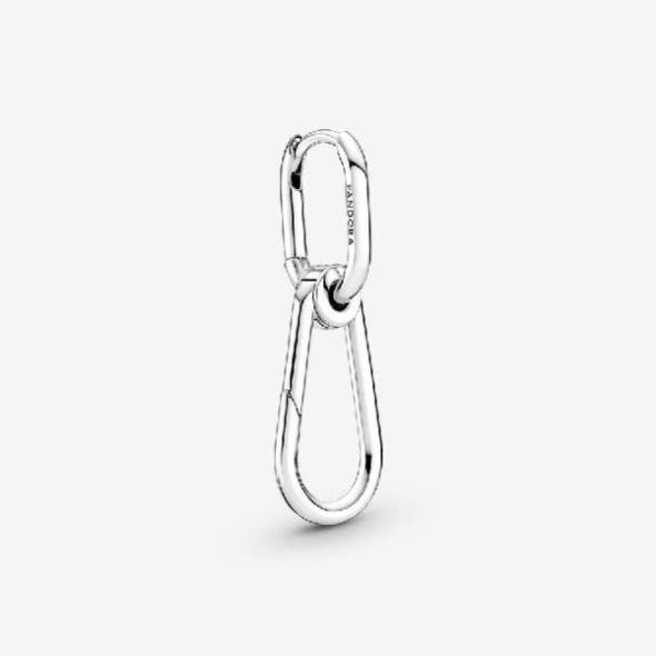 ME Silver Single Hoop Link Earring Pandora CA