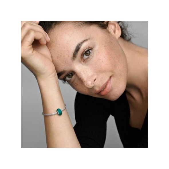 Matte Green Murano Glass Charms Pandora CA