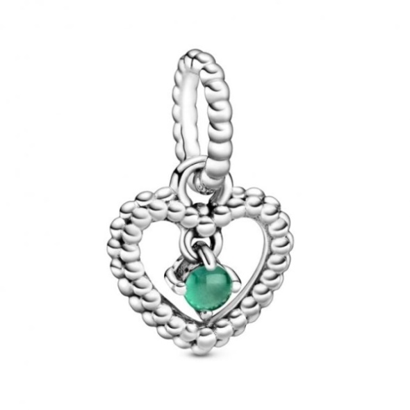 May Birthstone Heart Charms Pandora CA